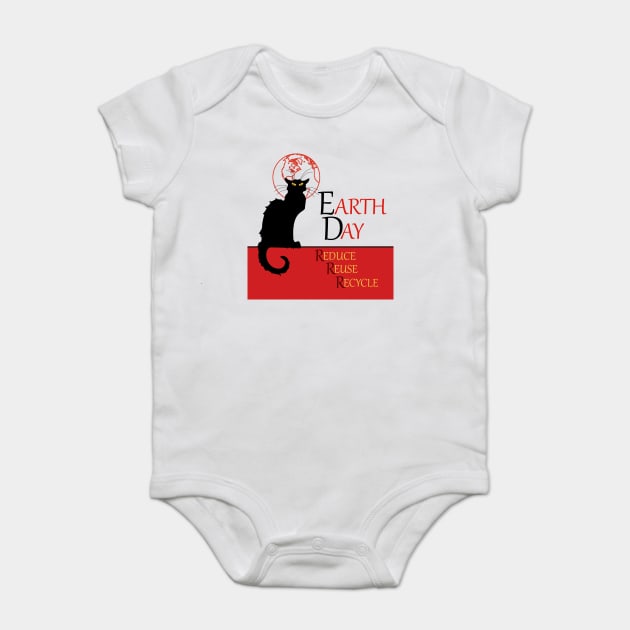 Chat Noir Earth Day Baby Bodysuit by HolidayBug